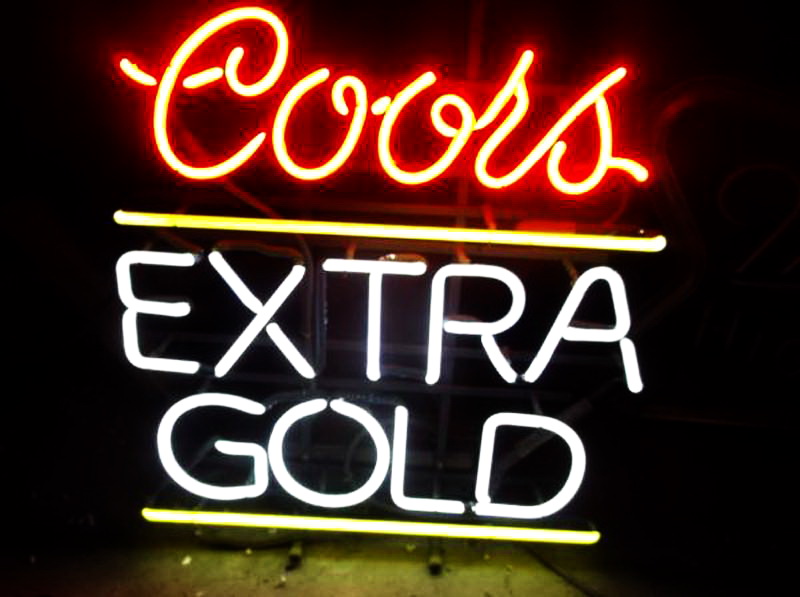 Coors Extra Gold Neon Sign